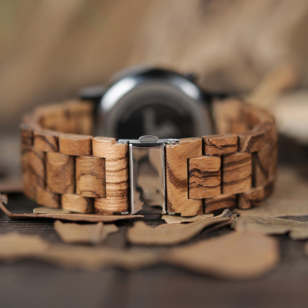 LED Digital Wooden Wristwatch