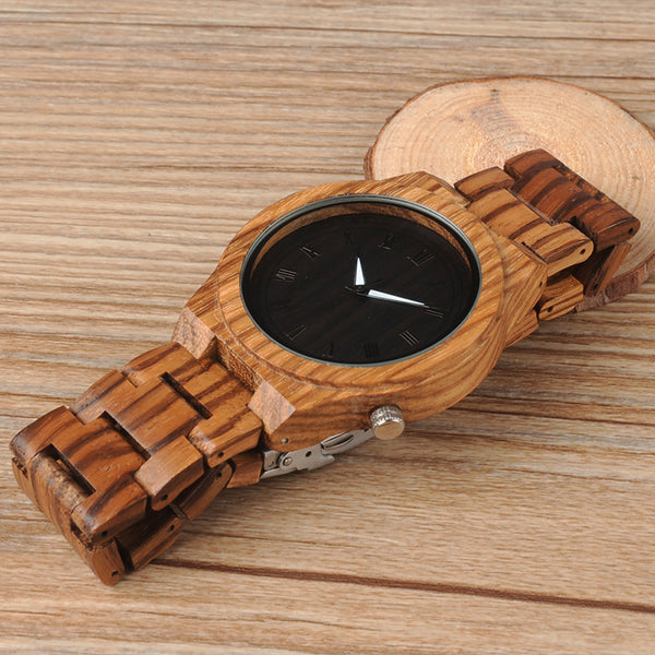 Lightweight Vintage Wooden Watch