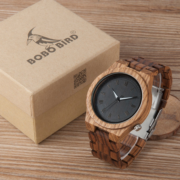 Lightweight Vintage Wooden Watch